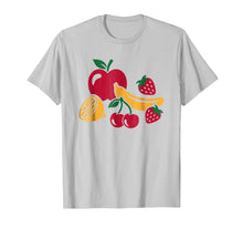 Load image into Gallery viewer, Fruits with apple, banana, cherry and strawberries T-Shirt
