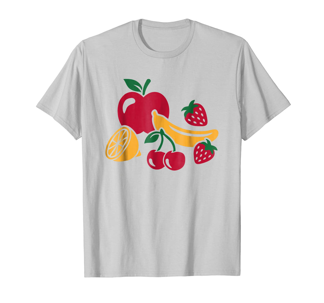 Fruits with apple, banana, cherry and strawberries T-Shirt