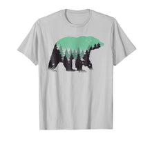 Load image into Gallery viewer, Bear Camping, Nature and Hiking T-Shirt with Forest
