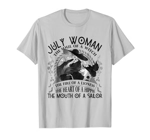 July Woman The Soul Of A Witch T-shirt Cancer Pride