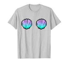 Load image into Gallery viewer, Mermaid Shell Shirt Women Top- Sea Shell Bra Tee Birthday
