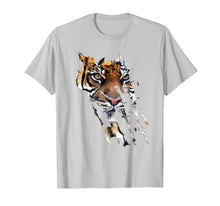 Load image into Gallery viewer, Bengal Tiger Face t-shirt Spirit animal Tiger paw print

