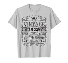 Load image into Gallery viewer, Made In 1929 90 Years Old Vintage 90th Birthday Gift T-Shirt
