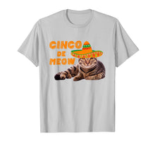 Load image into Gallery viewer, Mens Cinco De Meow T-Shirt Funny Cat Cinco De Mayo
