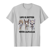 Load image into Gallery viewer, Life is Better with Alpacas Shirt, Alpaca Lover Shirt
