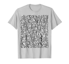 Load image into Gallery viewer, Elios Shirt Faces in Black Ink Hand Drawn Art
