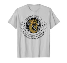 Load image into Gallery viewer, Alaska Woman the soul of a mermaid Tshirt for women
