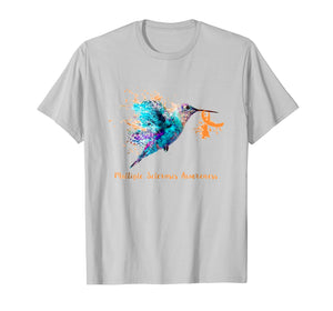 Multiple Sclerosis Awareness Humming Bird Ribbon T-Shirt