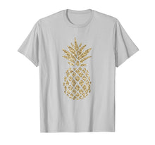 Load image into Gallery viewer, Gold Glitter Pineapple T Shirt Design
