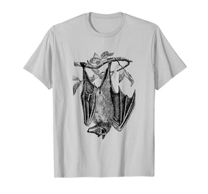 Bat T-Shirt Bat Hanging Upside Down Animal Wildlife Nature