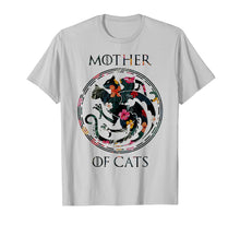 Load image into Gallery viewer, Mother of Cats Floral Tshirt - Funny Cat Lover Tee Shirt
