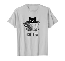 Load image into Gallery viewer, Cat Shirts: Kit-Tea Funny Cat Lover Gift, Cute Black Cat T-Shirt-159395
