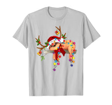 Load image into Gallery viewer, Santa sloth gorgeous reindeer Light Christmas Lover Gift T-Shirt
