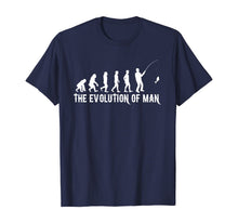 Load image into Gallery viewer, THE EVOLUTION OF FISHERMEN OR MEN FUNNY FISHING LOVER GIFT T-Shirt
