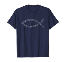 Load image into Gallery viewer, Jesus Fish, Ichthys, Ichthus, Christian Symbol, Music, Choir T-Shirt
