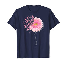 Load image into Gallery viewer, Daisy Dandelion Faith Hope Love Breast Cancer Awareness T-Shirt

