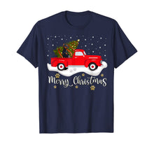 Load image into Gallery viewer, Red Truck Merry Christmas Tree Doberman Christmas T-Shirt
