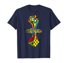 Load image into Gallery viewer, AWESOME GRAPHIC MELTING RUBIK RUBIX RUBICS CUBE Solved Rubik T-Shirt
