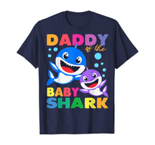 Load image into Gallery viewer, Daddy Of The Baby Shark Birthday Daddy Shark Fathers Day T-Shirt-112987
