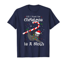 Load image into Gallery viewer, All I Want For Christmas Is Sloth Lovers Christmas Pajama T-Shirt
