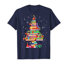 Load image into Gallery viewer, Merry Christmas Library Tree Cute Book Lover Librarian Gifts T-Shirt
