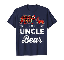 Load image into Gallery viewer, Uncle Bear Red Plaid Christmas Pajama Matching Family Gift T-Shirt
