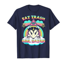 Load image into Gallery viewer, Eat Trash Hail Satan Raccoon Pentagram Satanic Garbage Gang T-Shirt-68791
