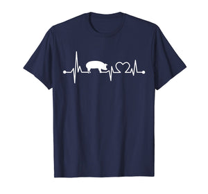 I Love My Pig Heart Valve EKG Heartbeat T-Shirt Funny Gift