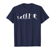 Load image into Gallery viewer, Ski T-shirt for Skiers and Ski Lover Shirt Skiing Evolution
