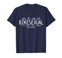 Load image into Gallery viewer, Bikesexual T-Shirt - Funny Bicycle Bike Cycling Shirt Gift
