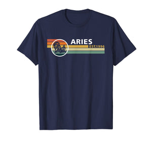 Aries Vintage Est 1996 Tshirt April 23rd Birthday Gifts