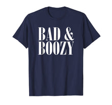 Load image into Gallery viewer, Bad &amp; Boozy Bachelorette Party Funny Summer Beer Pun T-shirt
