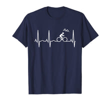 Load image into Gallery viewer, Mountain Bike Heartbeat Shirt - Best Mountain Biking T-Shirt
