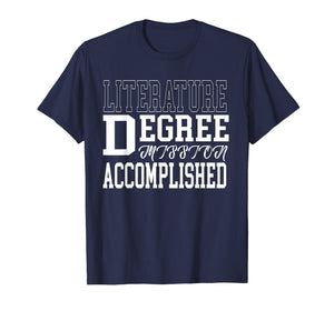 Literature Degree T-Shirt for College Graduation Gift Tee