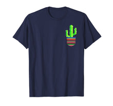 Load image into Gallery viewer, Cactus Blanket Pocket Serape Mexican Fiesta Party T-Shirt
