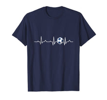 Load image into Gallery viewer, Heartbeat Soccer Lover Gift T-Shirt
