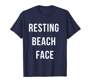 Funny Resting Beach Face T-Shirt
