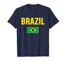 Load image into Gallery viewer, Brasil T-shirt Brazilian Flag Brazil Souvenir Gift Camiseta
