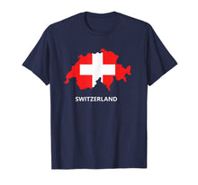 Load image into Gallery viewer, Switzerland Flag Map T-Shirt
