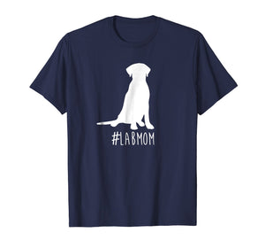 hashtag Lab Mom T-Shirt. Labrador Retriever Mom shirt.