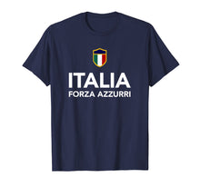 Load image into Gallery viewer, Italia Italian Soccer Football T-Shirt Forza Azzurri
