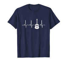 Load image into Gallery viewer, Acoustic Guitar Heartbeat Shirt - Guitar Musician T-Shirt
