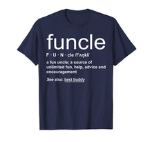 Load image into Gallery viewer, Mens Funny Funcle Word Definition Uncle Gift T-shirt
