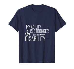 Funny Wheelchair Shirt Awesome Disability Tshirt Amputee Tee