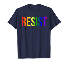 Load image into Gallery viewer, Resist Rainbow Flag Nationa Pride March Shirt
