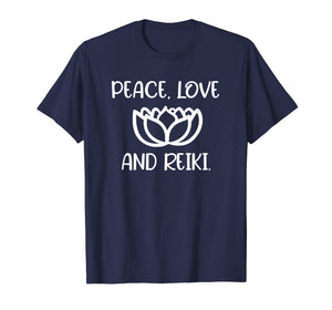 Lotus Peace Love Reiki T-shirts. Cool Style Tees