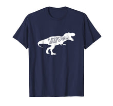 Load image into Gallery viewer, Mens Baby Announcement Shirt for Dad - Daddysaurus Gift
