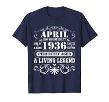 Load image into Gallery viewer, April 1936 Retro T-Shirt Vintage 83rd Birthday Decorations
