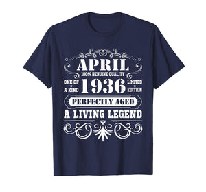 April 1936 Retro T-Shirt Vintage 83rd Birthday Decorations
