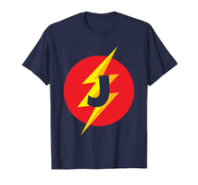 Load image into Gallery viewer, Superhero Costume Letter J Initial T-Shirt For Boys &amp; Girls
